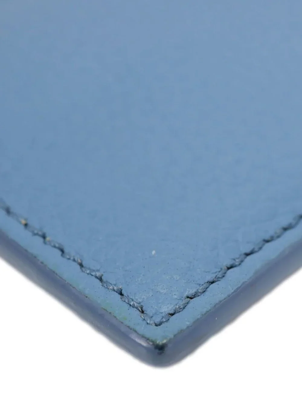 Christian Dior Leather Card Holder Blue